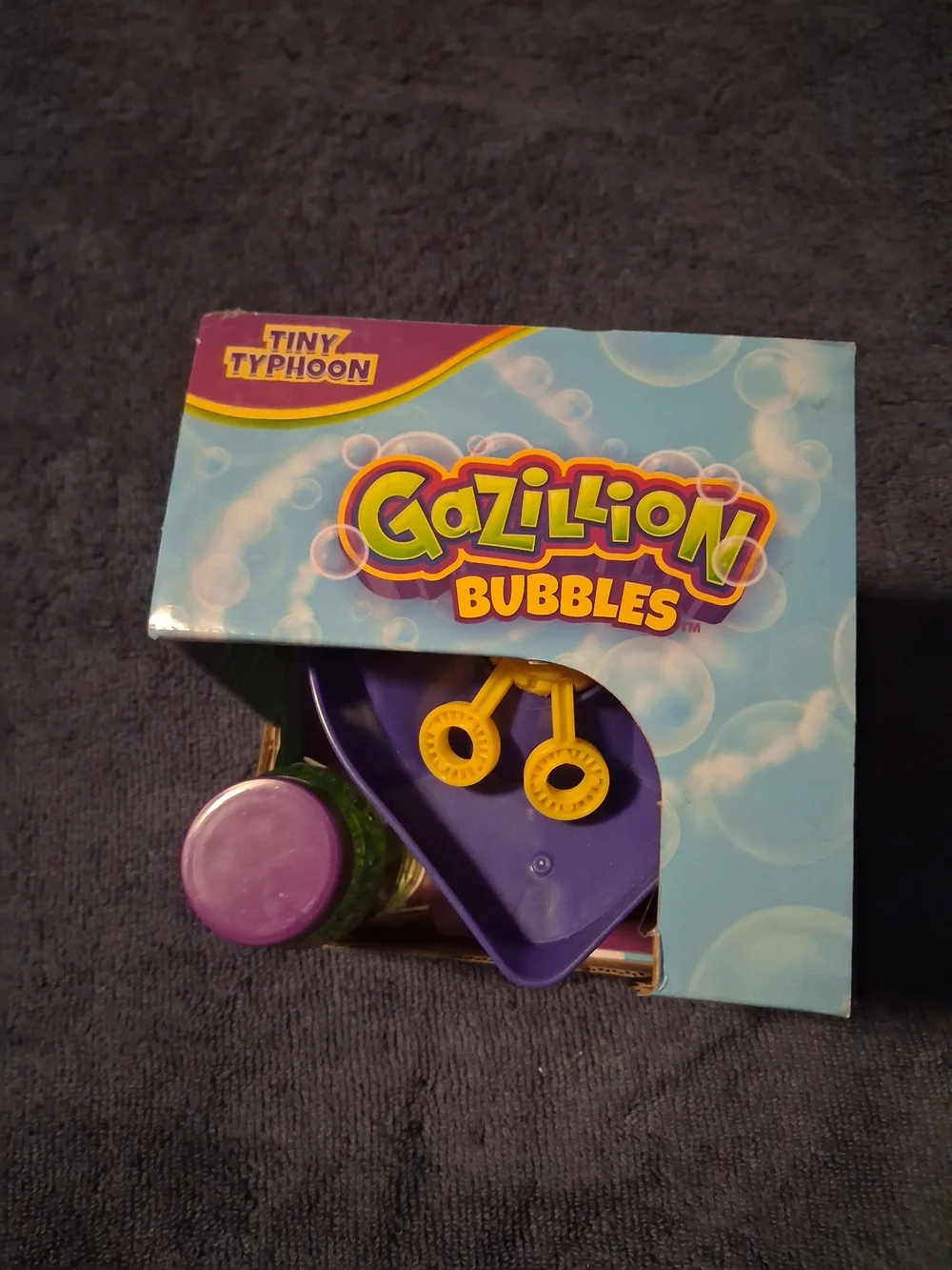 Gazillion Bubbles Tiny Typhoon Bubble Machine - Green & Purple